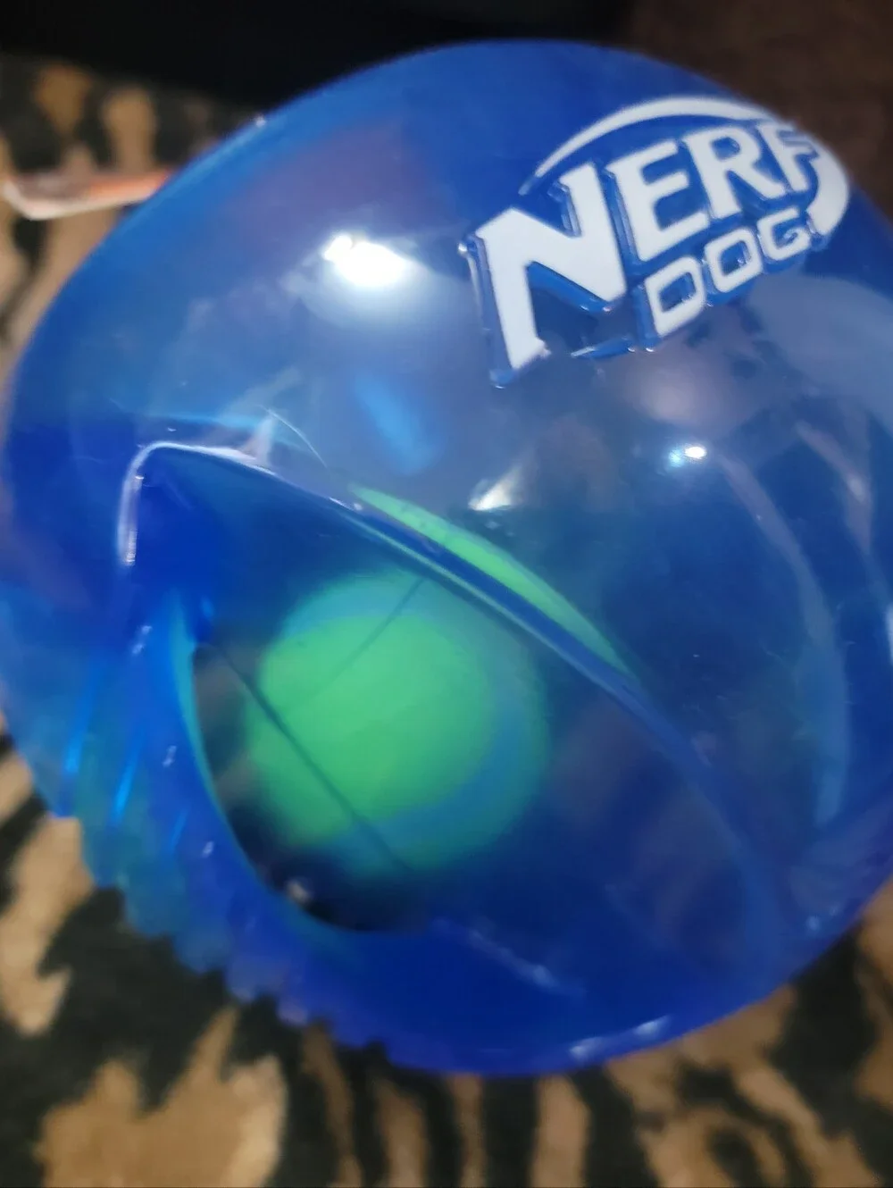 Nerf Dog Ball In Ball Rumble Blue Interactive Durable Dog Toy Large Xlarge